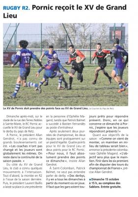 13/10/2023 - Pornic reçoit le XV de Grand Lieu